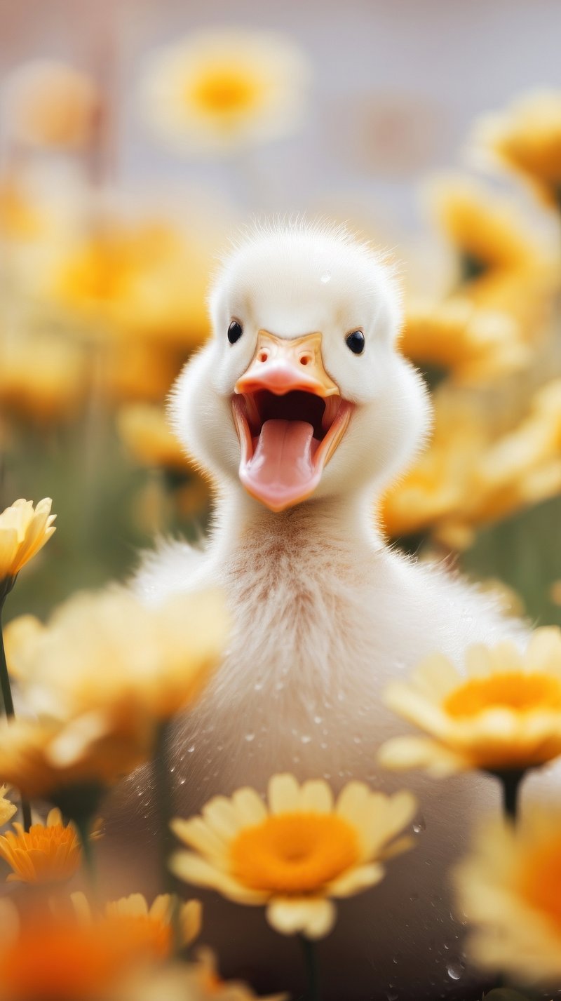 hình nền điện thoại con vịt cute 0022