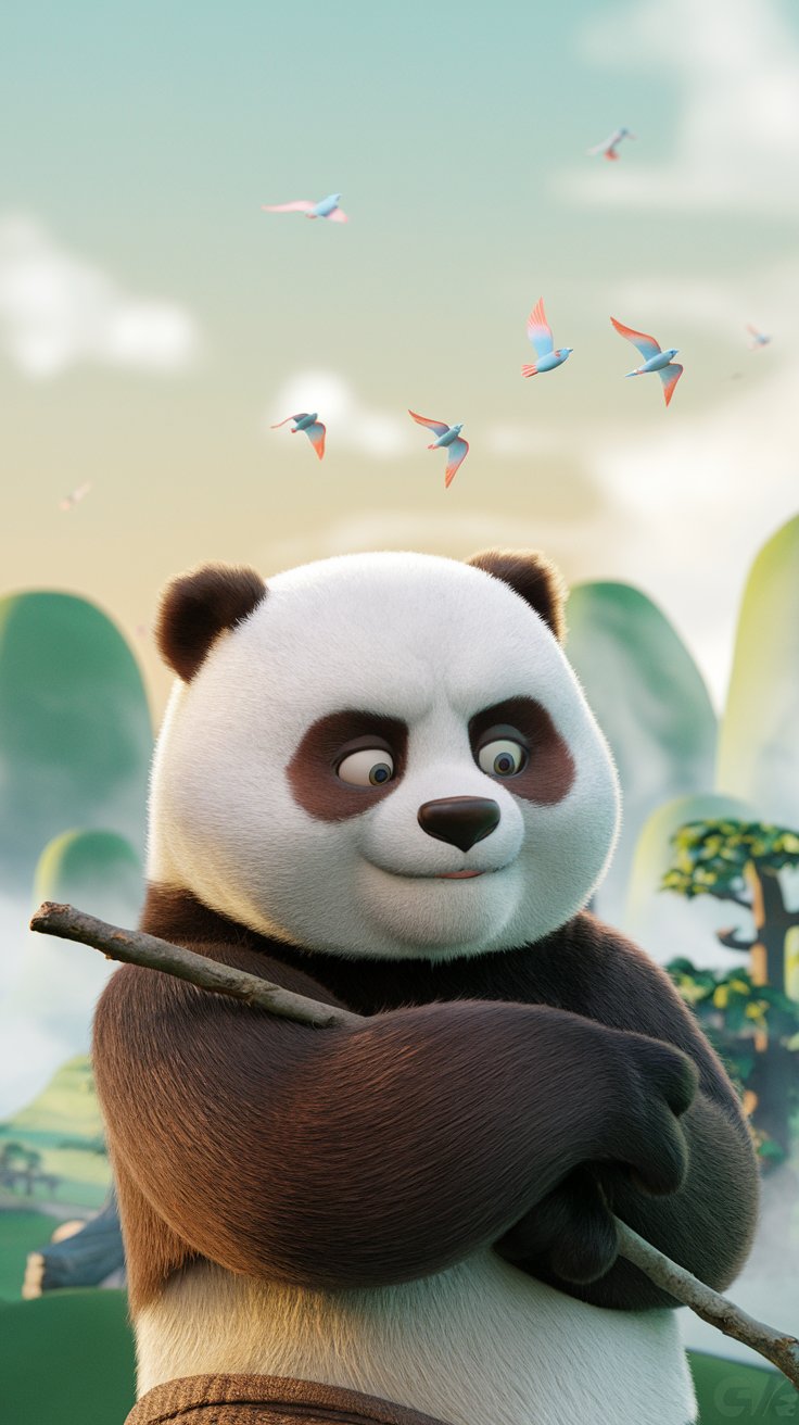 hình nền điện thoại gấu trúc 0067